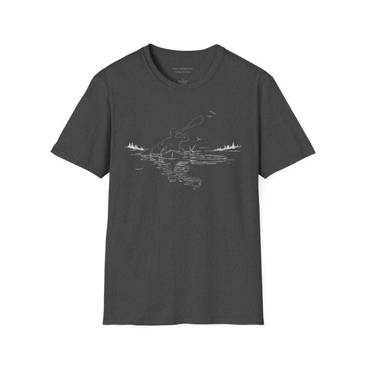 Nature Lake Graphic T-Shirt β Minimal Moonlit Landscape Tee