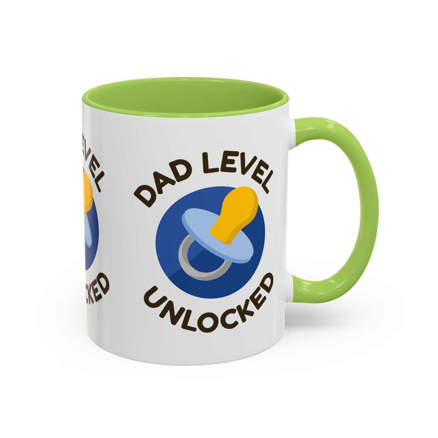 Dad Level Unlocked Accent Coffee Mug (11/15 oz)