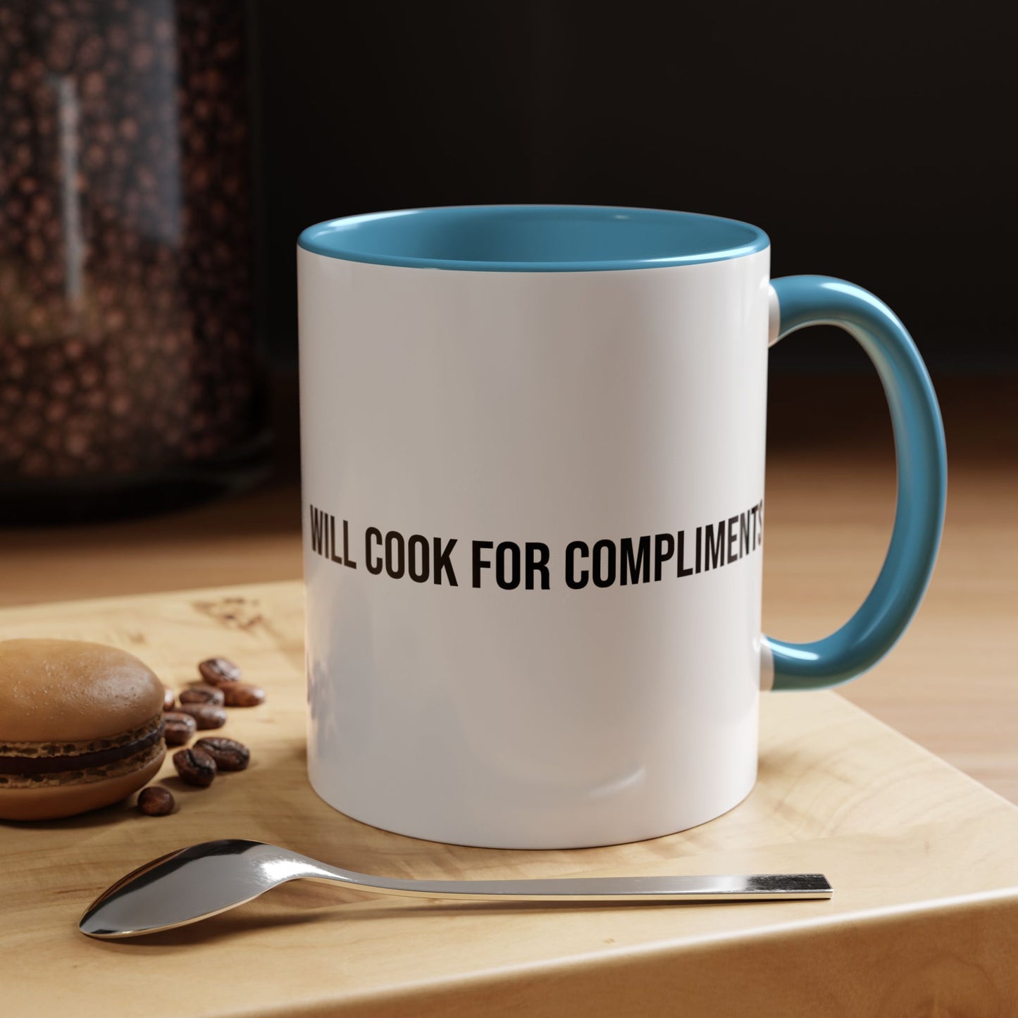 Will Cook for Compliments Accent Coffee Mug (11/15oz)