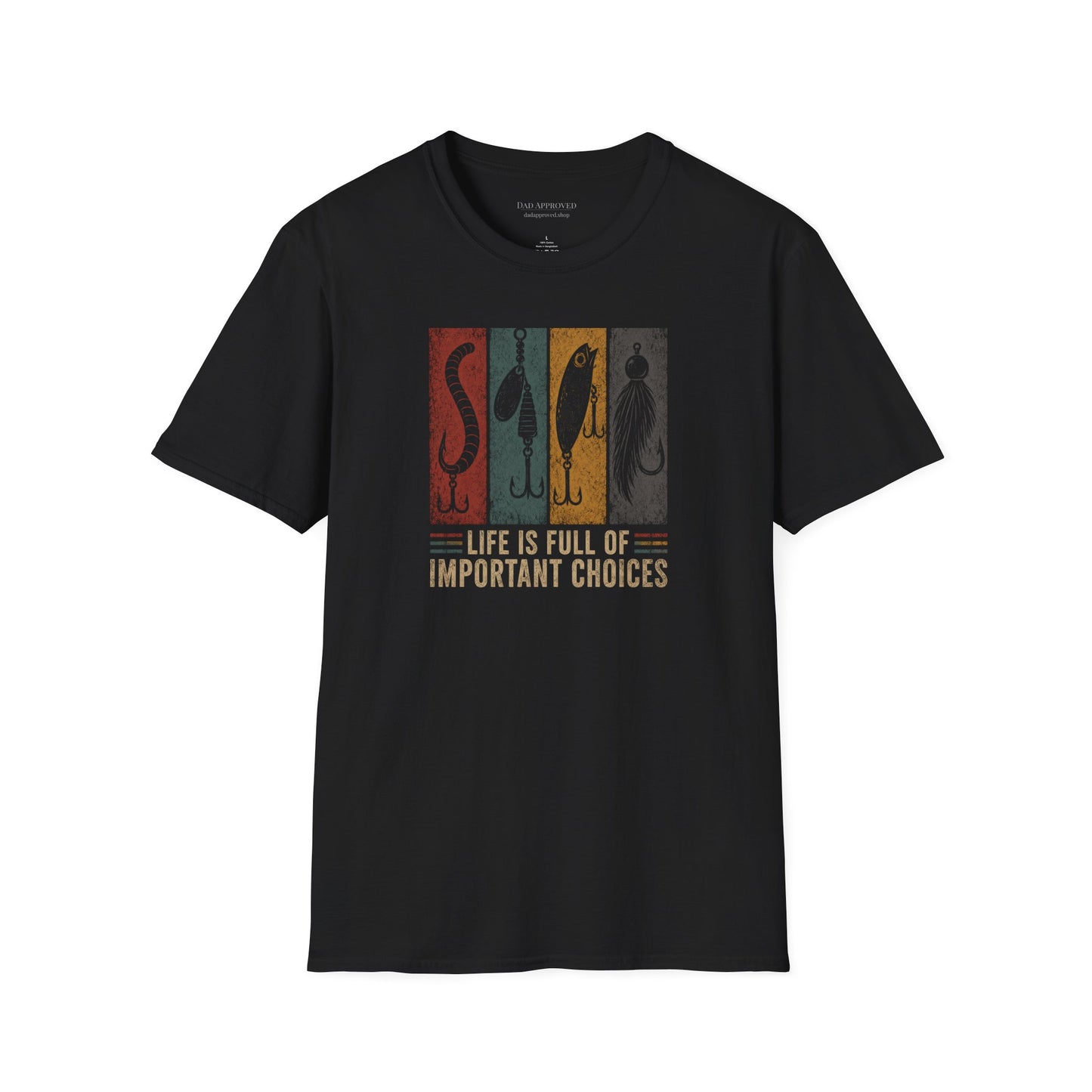 "Life Is Full of Important Choices" Vintage Angler Tee