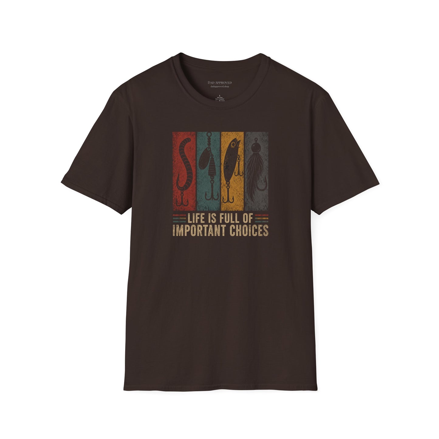 "Life Is Full of Important Choices" Vintage Angler Tee