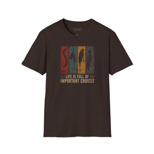 "Life Is Full of Important Choices" Vintage Angler Tee