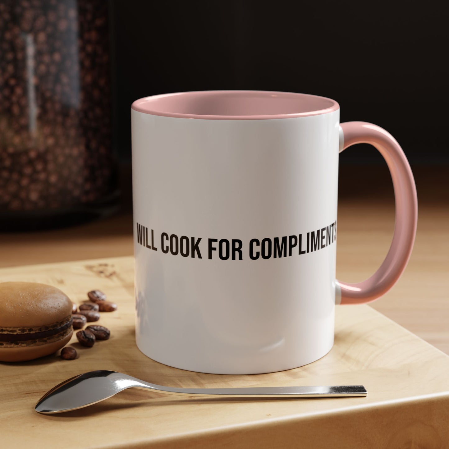 Will Cook for Compliments Accent Coffee Mug (11/15oz)