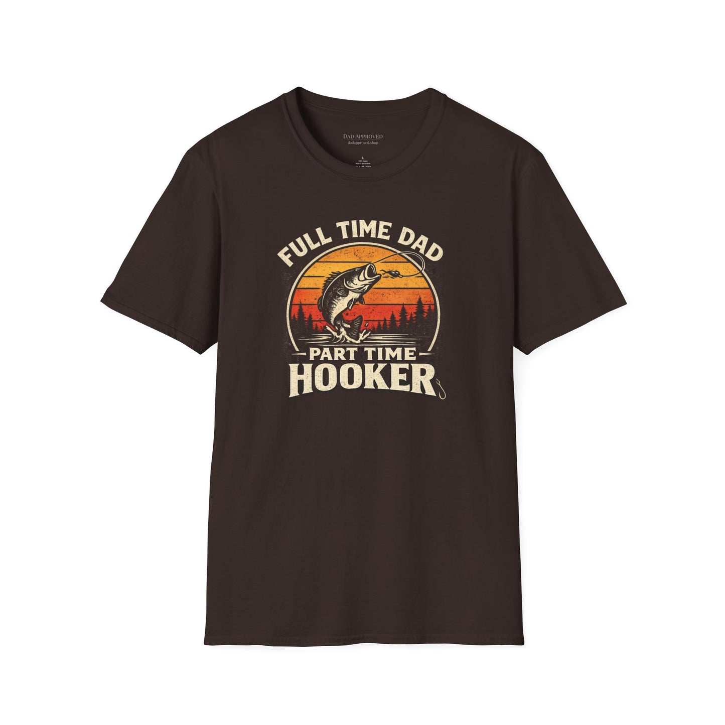Full Time Dad Part Time Hooker Retro T-Shirt