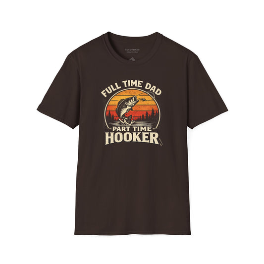 Full Time Dad Part Time Hooker Retro T-Shirt