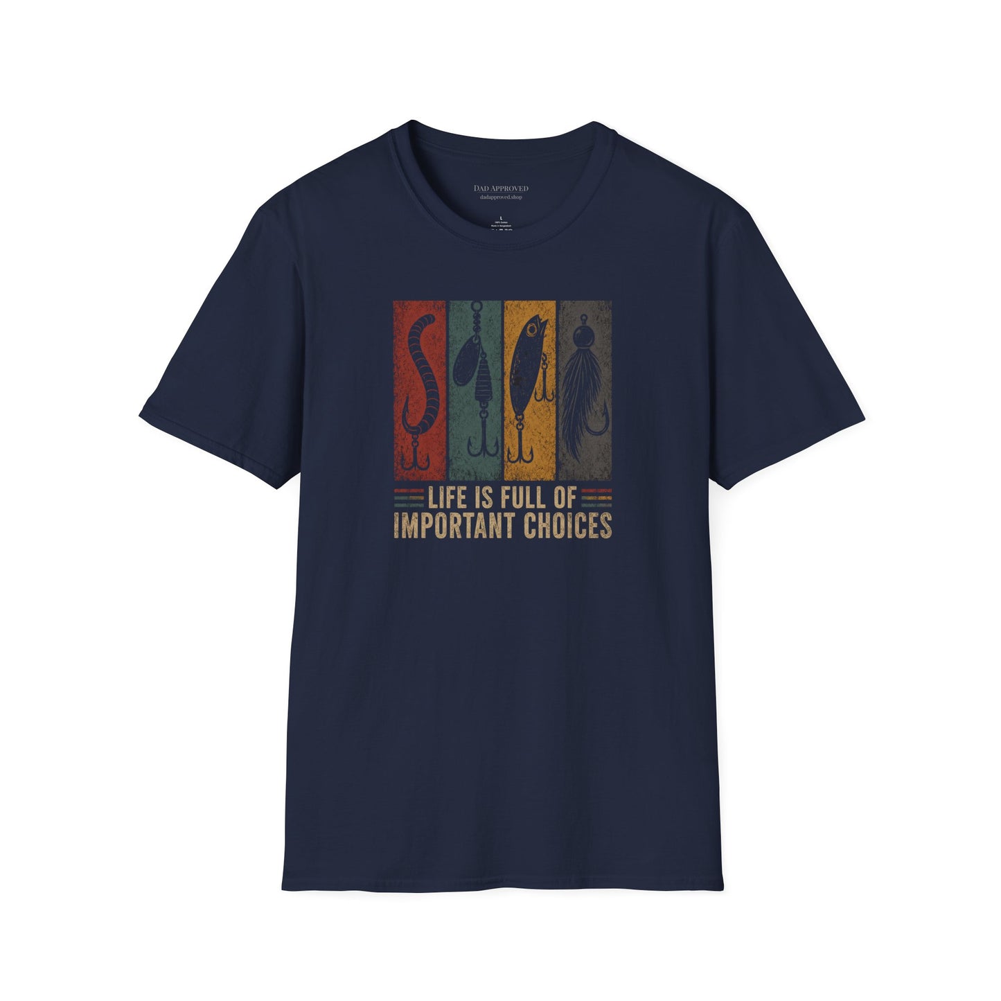 "Life Is Full of Important Choices" Vintage Angler Tee