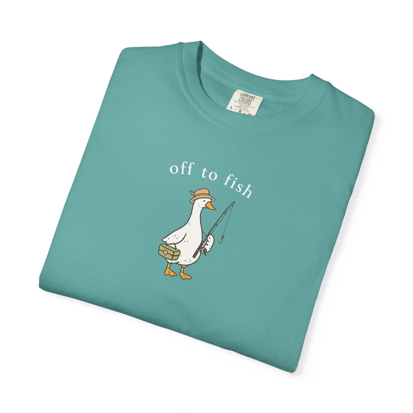Fishing Goose Comfort Color T-Shirt