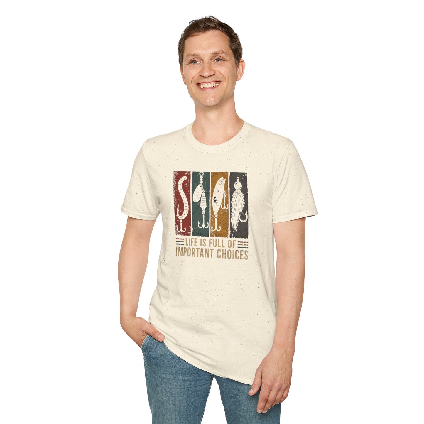 "Life Is Full of Important Choices" Vintage Angler Tee