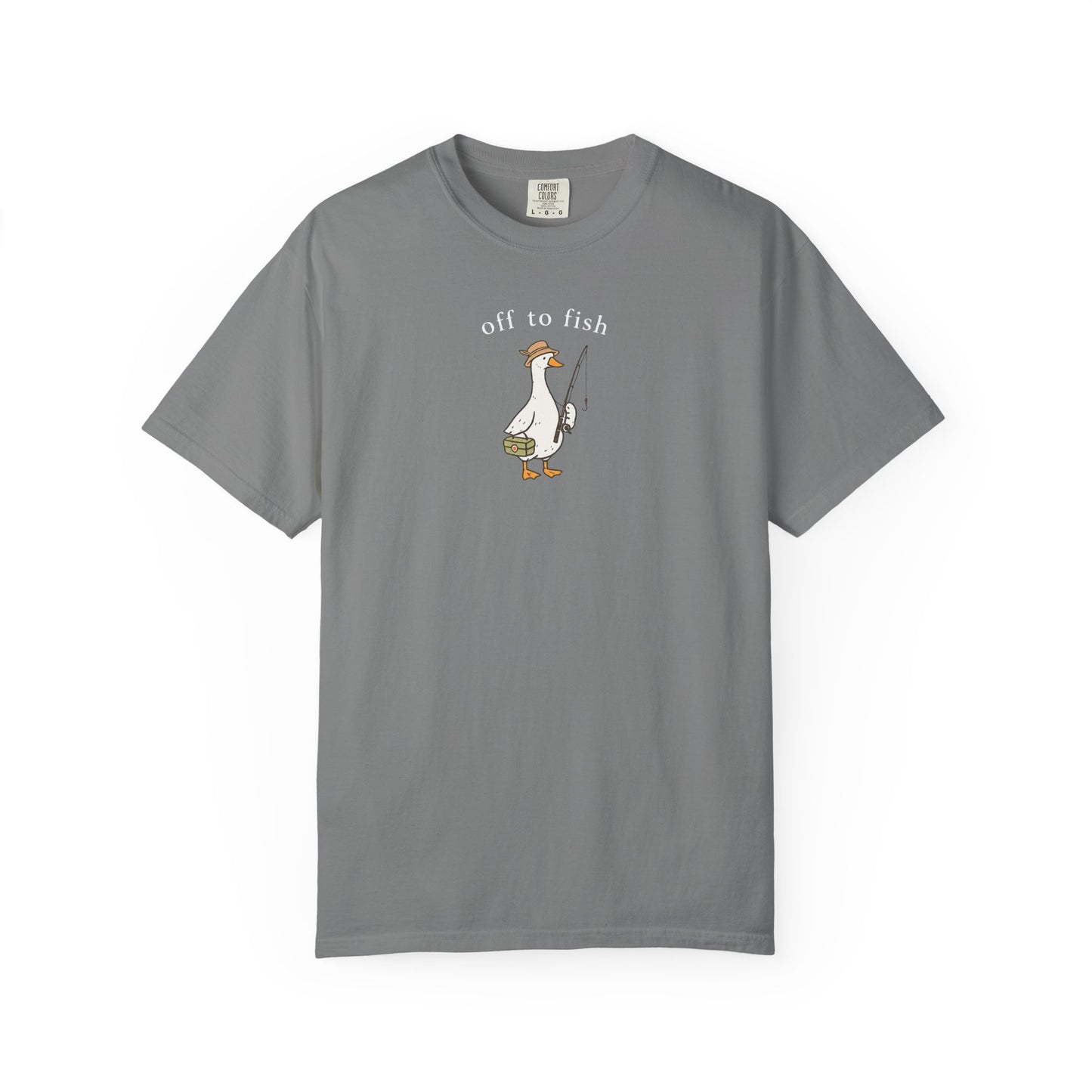 Fishing Goose Comfort Color T-Shirt
