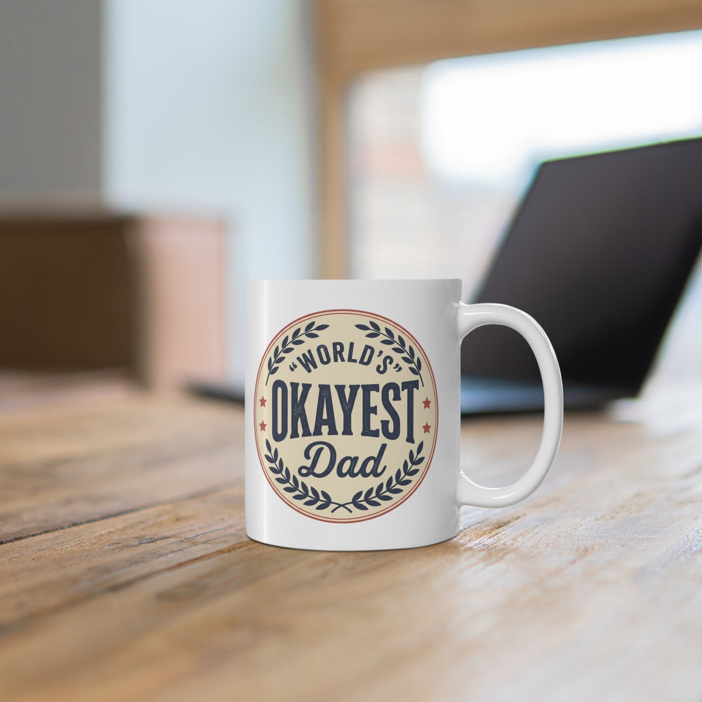 World's Okayest Dad Coffee Mug (11oz)