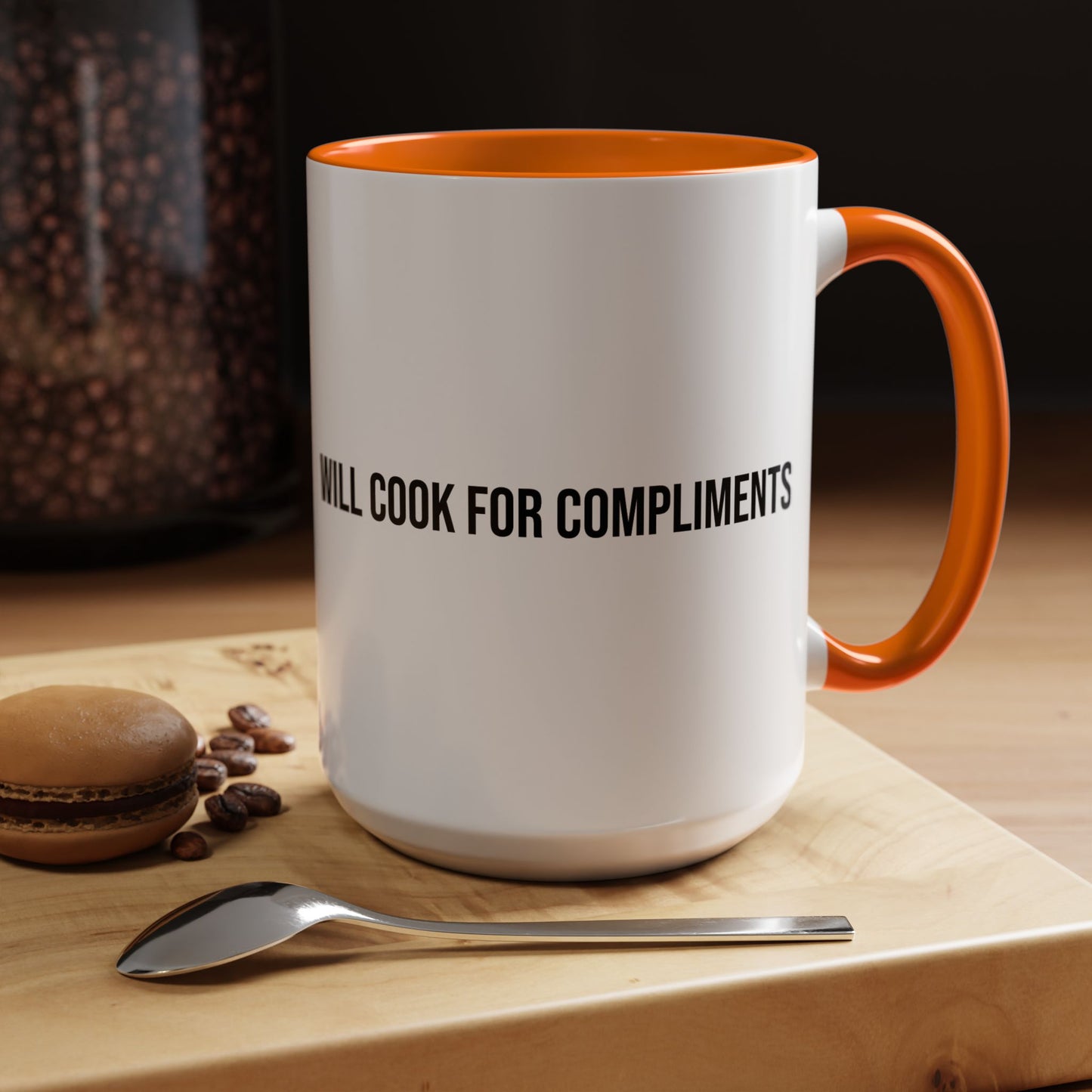 Will Cook for Compliments Accent Coffee Mug (11/15oz)