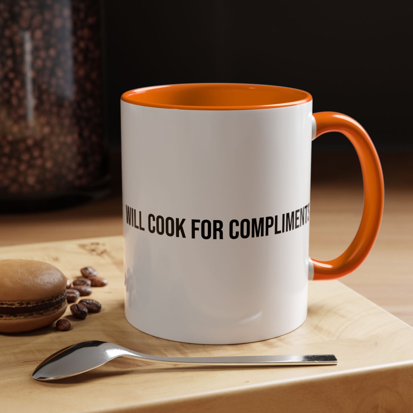 Will Cook for Compliments Accent Coffee Mug (11/15oz)