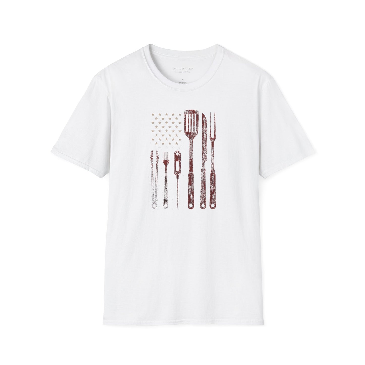 BBQ Utensils Flag T-Shirt