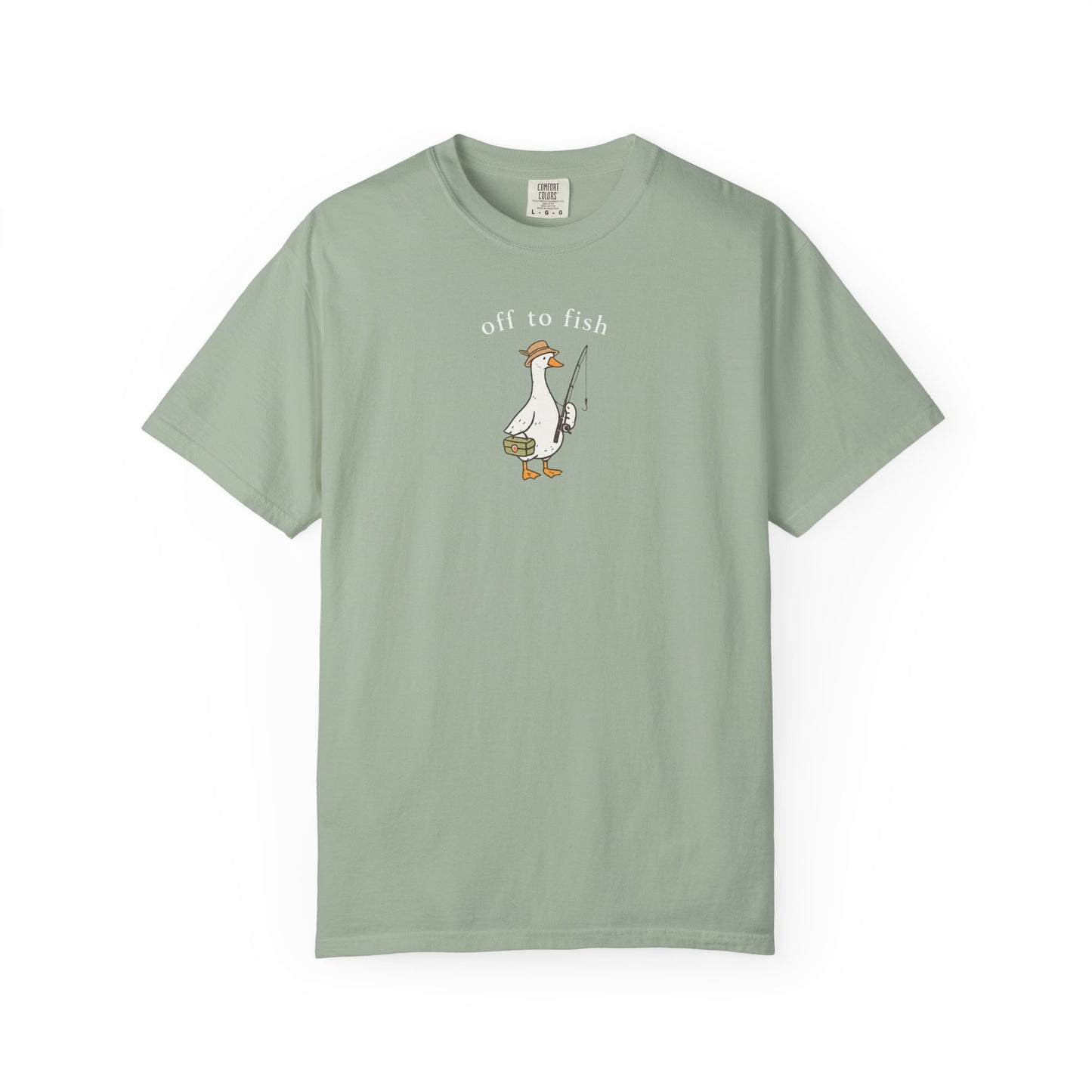 Fishing Goose Comfort Color T-Shirt