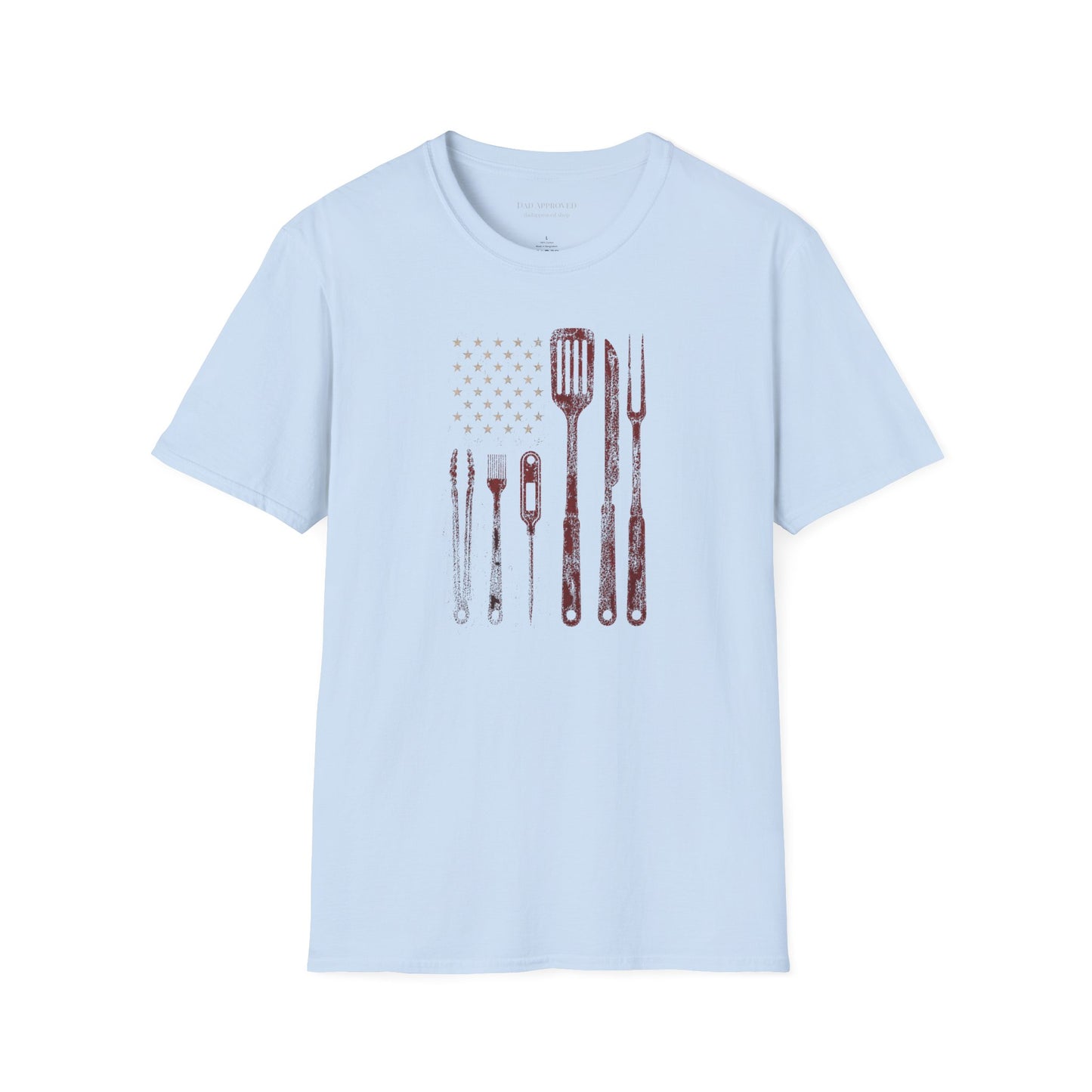 BBQ Utensils Flag T-Shirt
