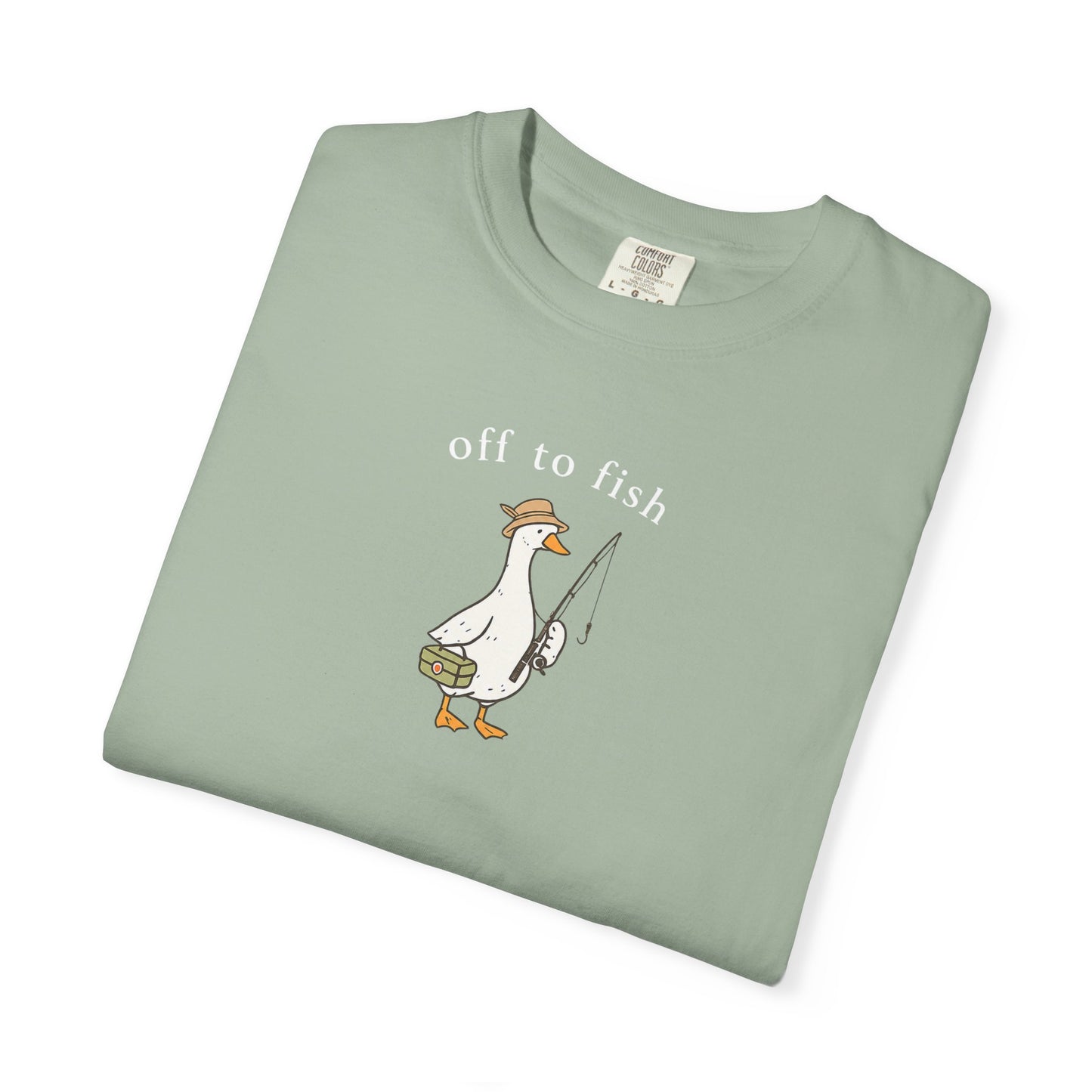 Fishing Goose Comfort Color T-Shirt
