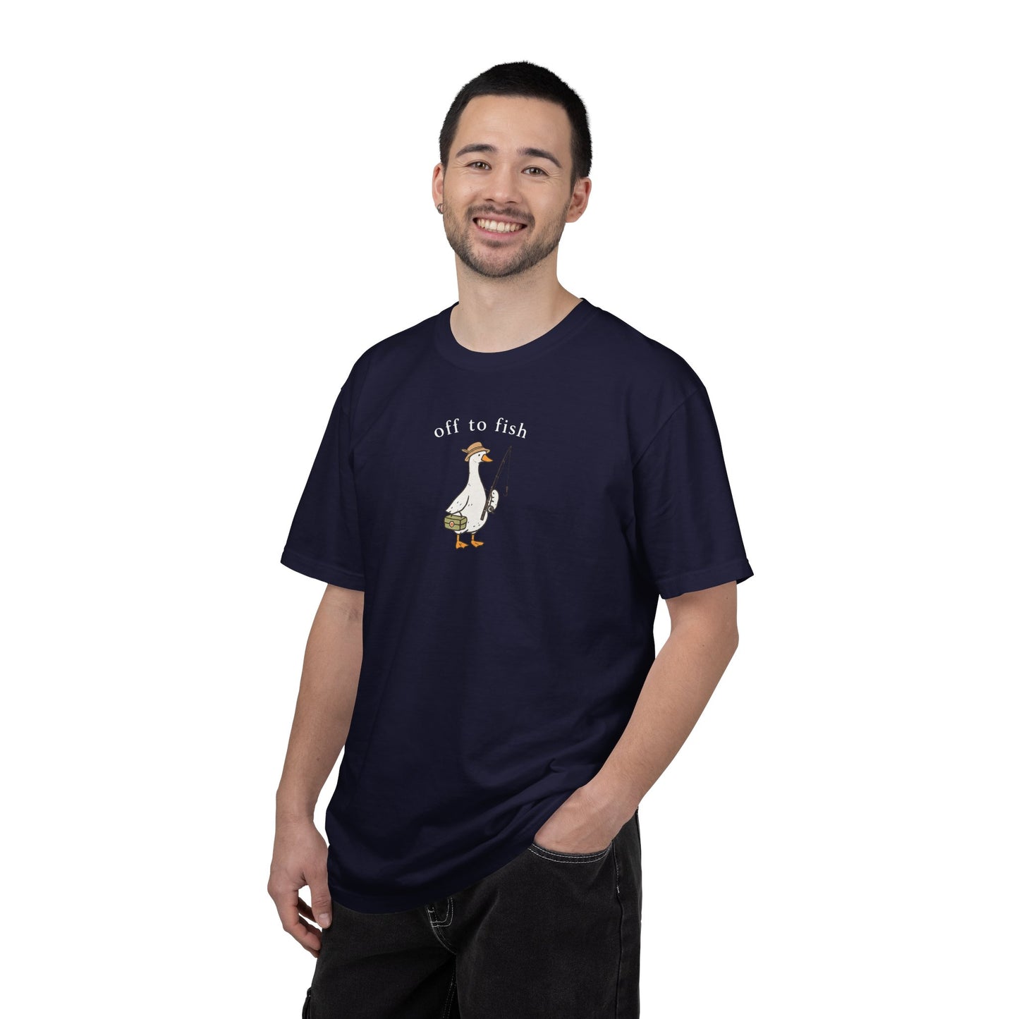 Fishing Goose Comfort Color T-Shirt