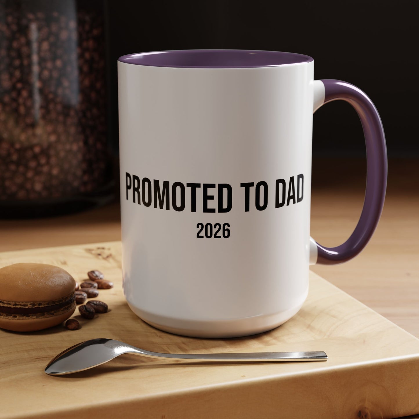 Promoted to Dad Accent Coffee Mug ( 11/15oz)