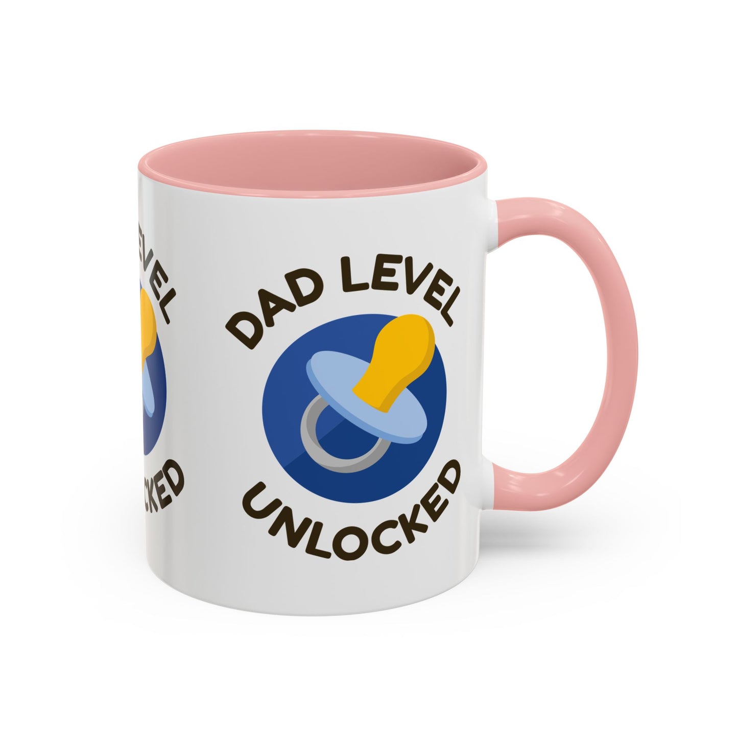 Dad Level Unlocked Accent Coffee Mug (11/15 oz)
