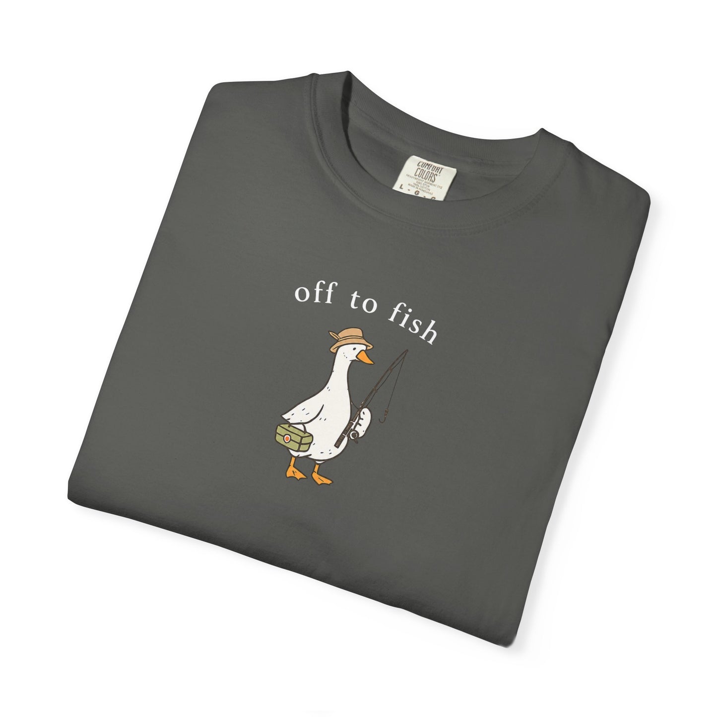 Fishing Goose Comfort Color T-Shirt