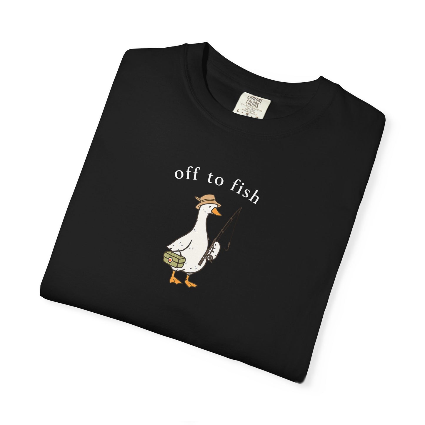 Fishing Goose Comfort Color T-Shirt