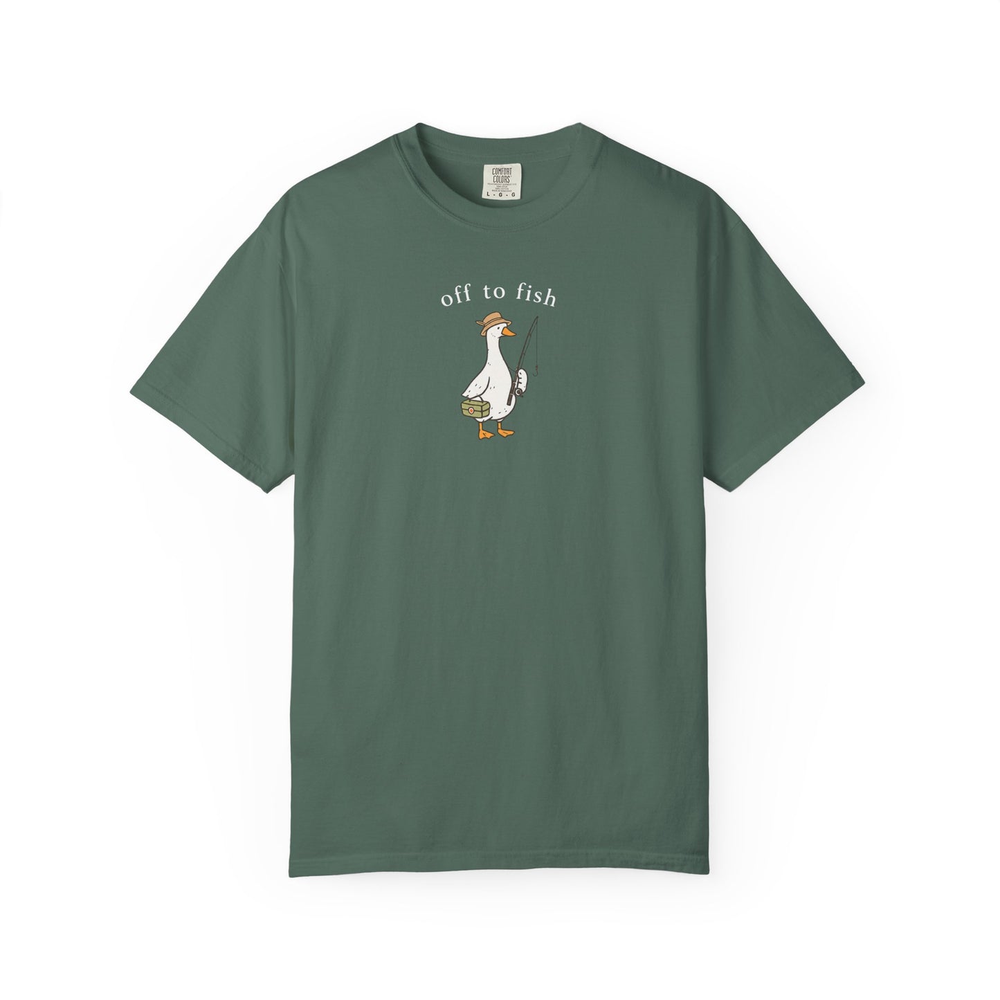 Fishing Goose Comfort Color T-Shirt