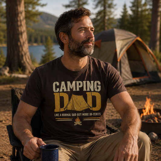 Camping Tent Dad T-Shirt
