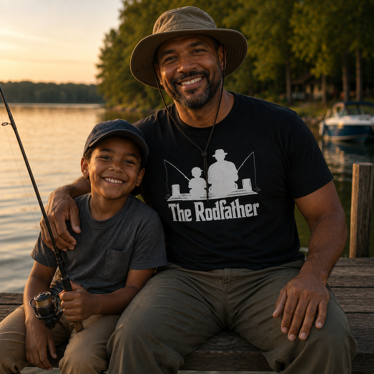 The Rodfather Fishing T-Shirt