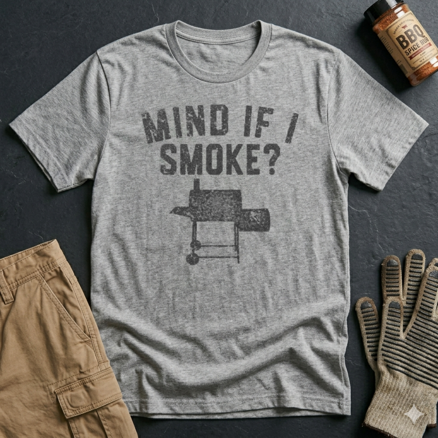 "Mind If I Smoke?" BBQ Smoker T-Shirt