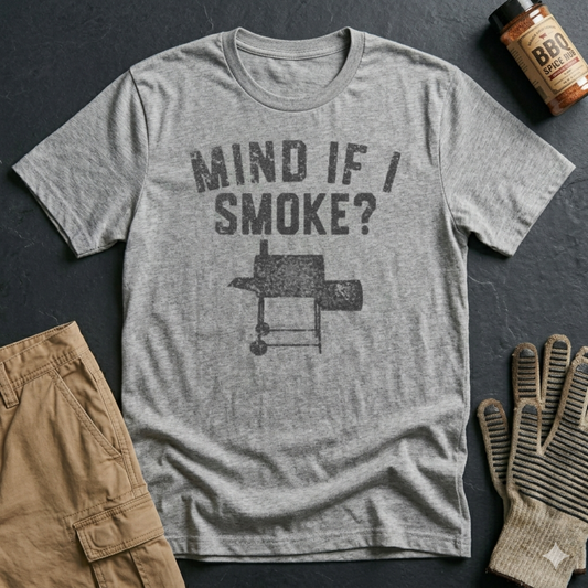 "Mind If I Smoke?" BBQ Smoker T-Shirt