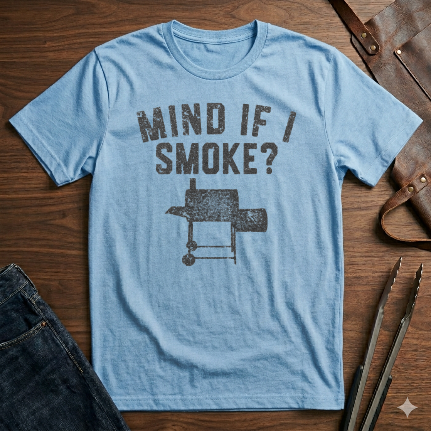 "Mind If I Smoke?" BBQ Smoker T-Shirt