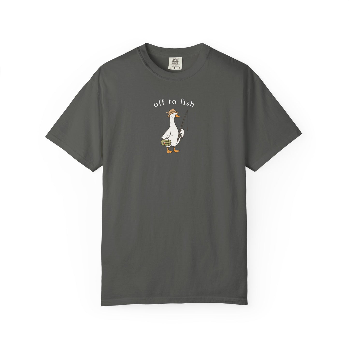 Fishing Goose Comfort Color T-Shirt