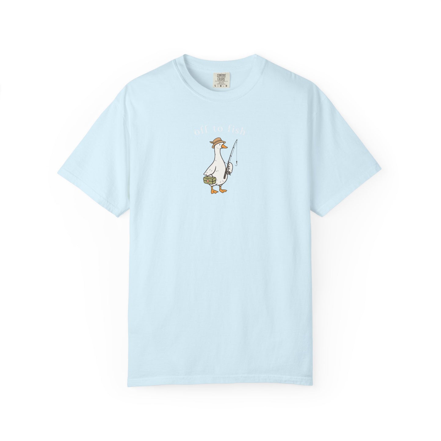 Fishing Goose Comfort Color T-Shirt