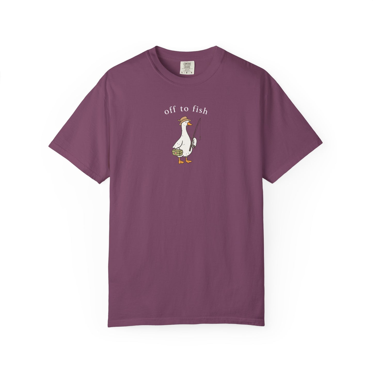 Fishing Goose Comfort Color T-Shirt