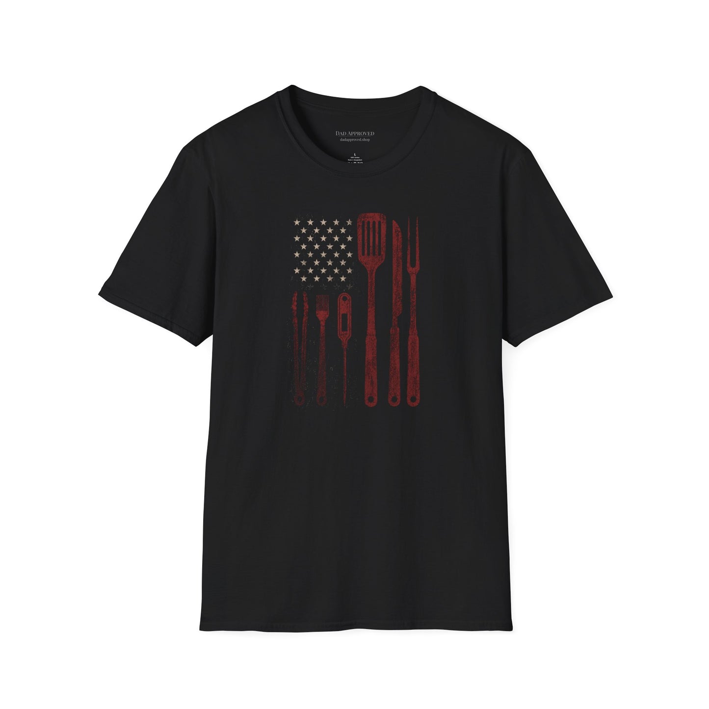 BBQ Utensils Flag T-Shirt