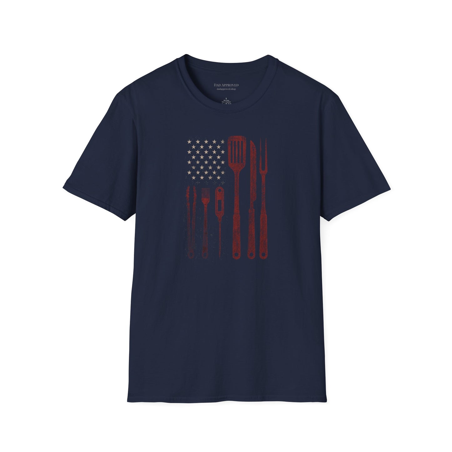BBQ Utensils Flag T-Shirt