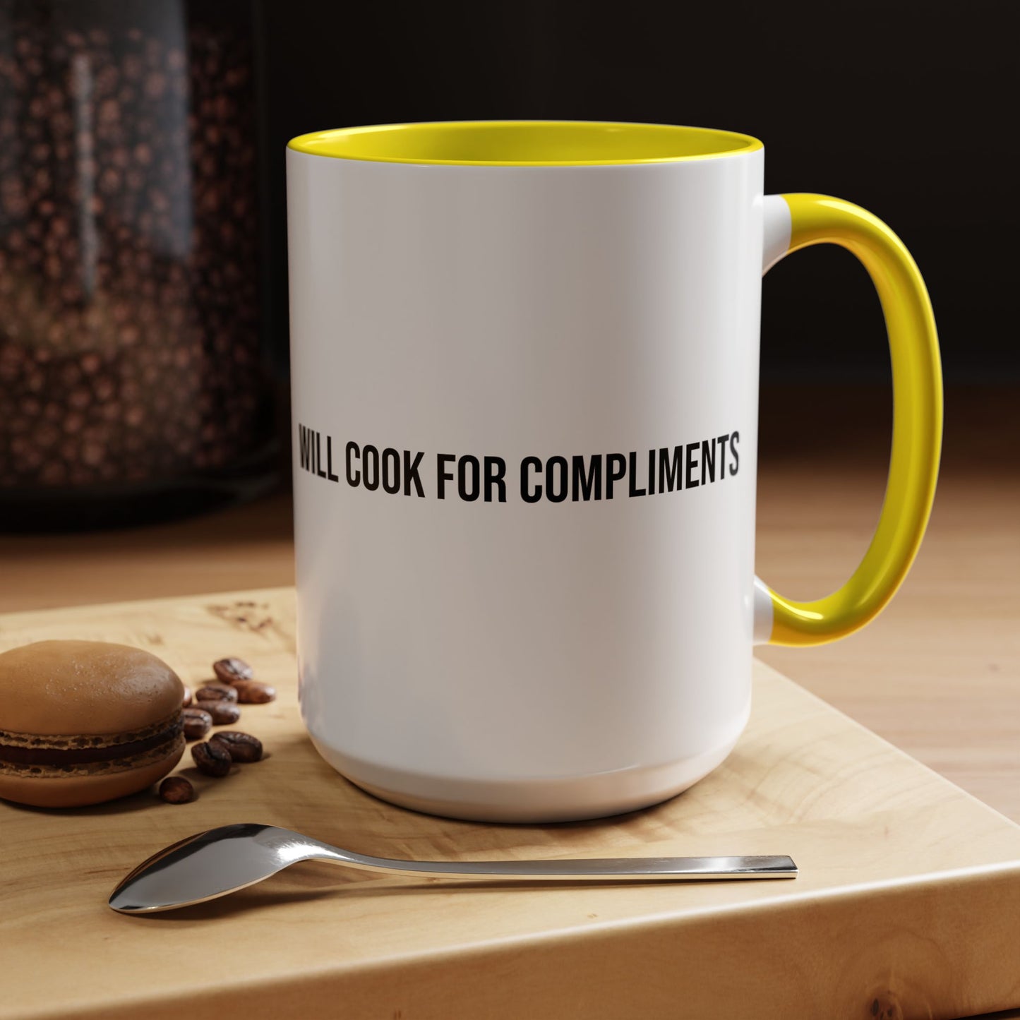 Will Cook for Compliments Accent Coffee Mug (11/15oz)