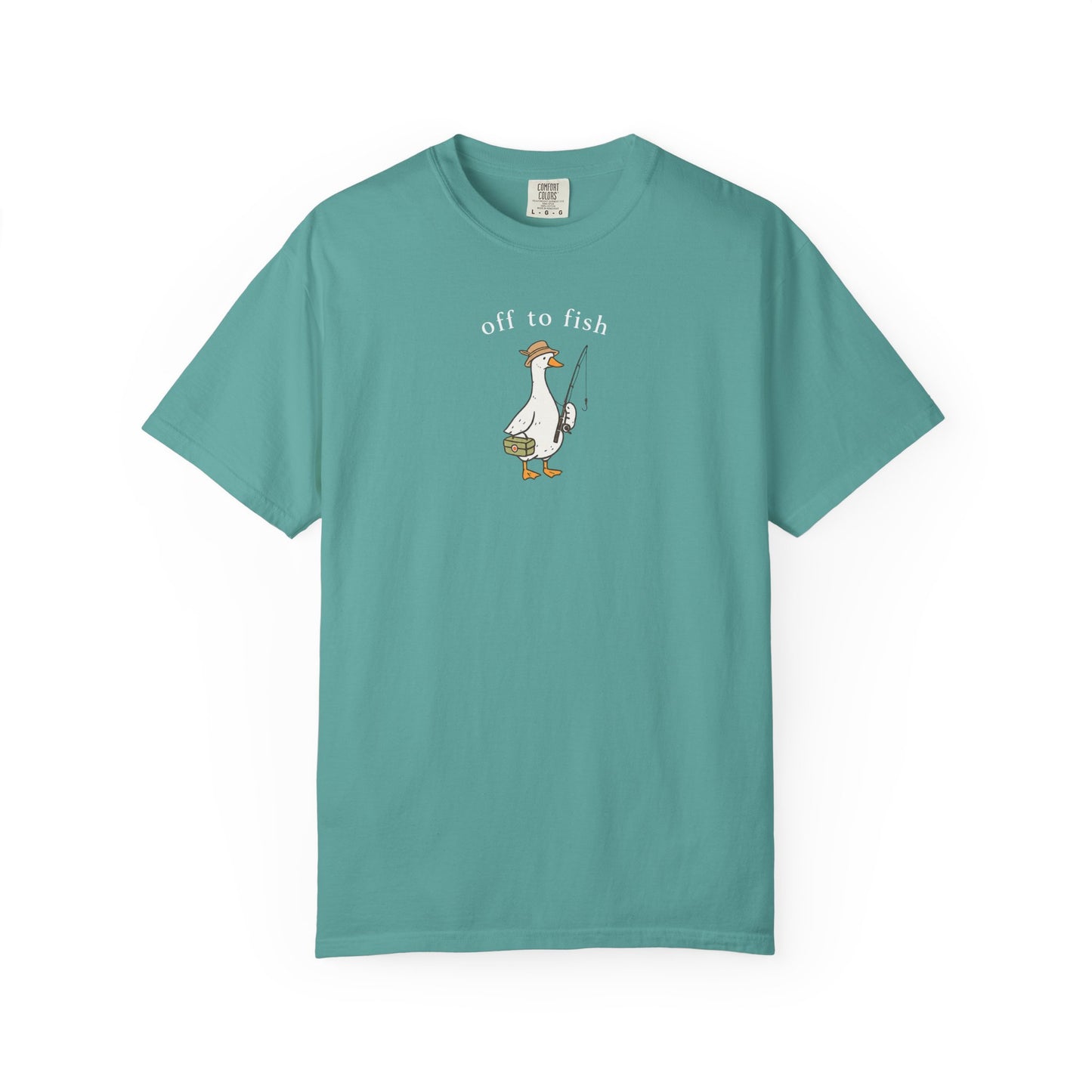 Fishing Goose Comfort Color T-Shirt