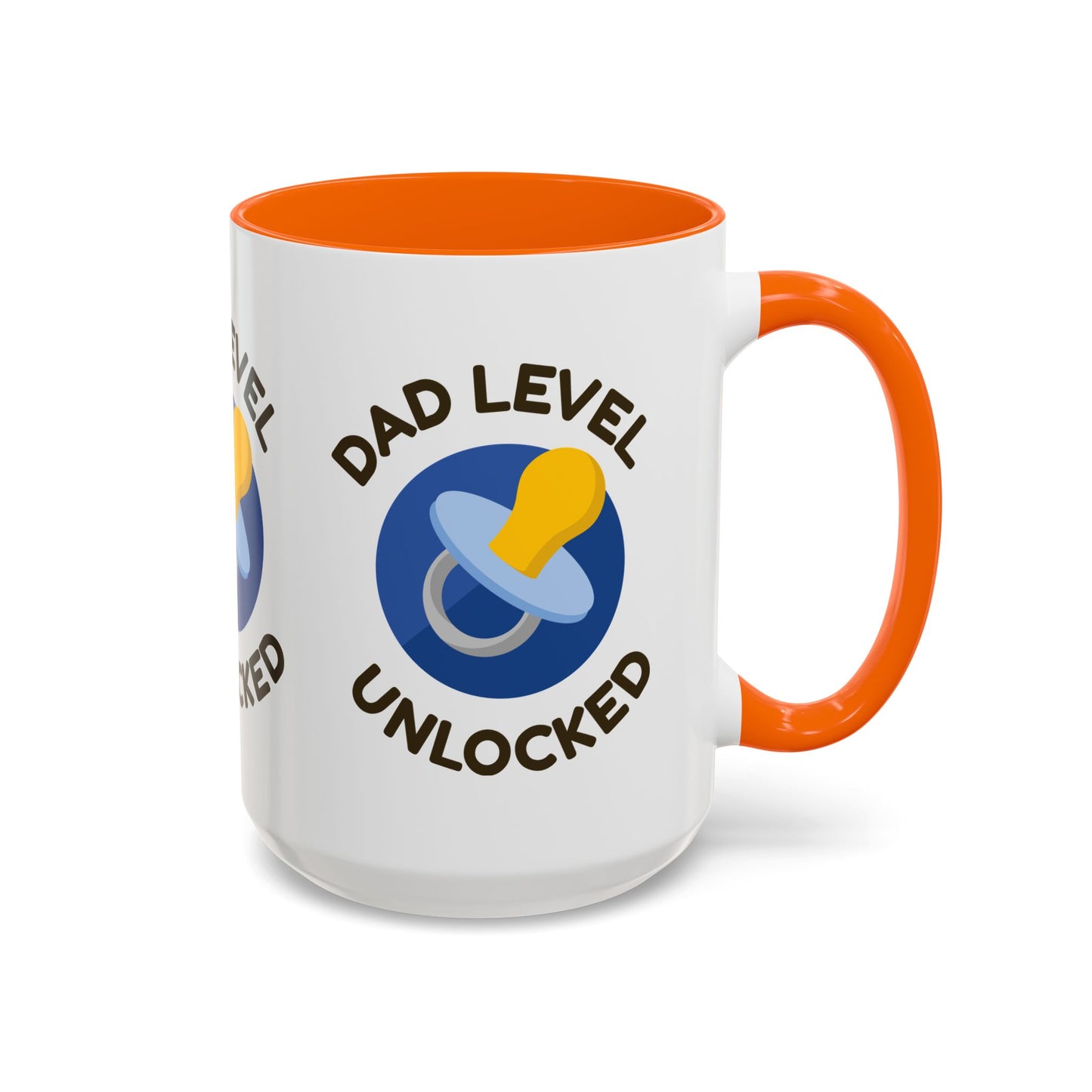 Dad Level Unlocked Accent Coffee Mug (11/15 oz)