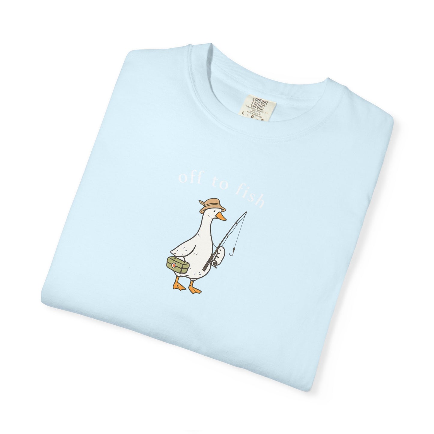 Fishing Goose Comfort Color T-Shirt