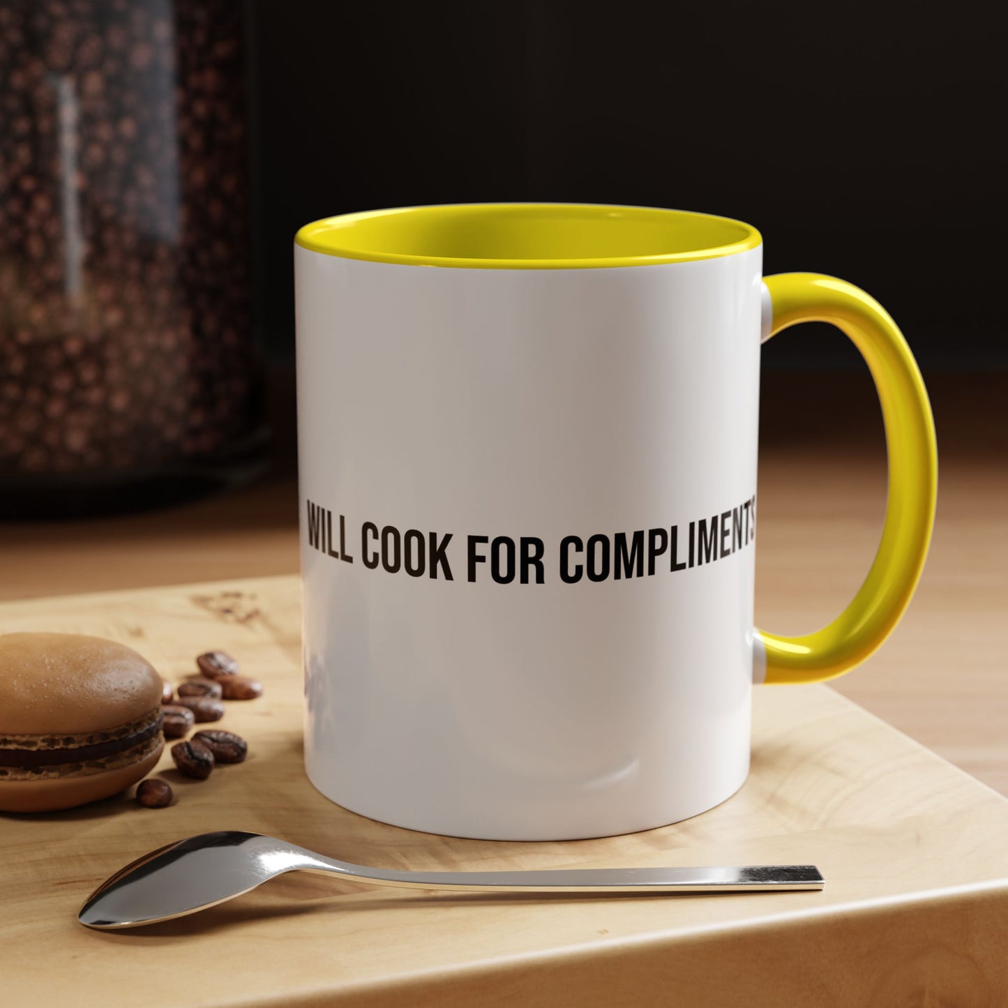 Will Cook for Compliments Accent Coffee Mug (11/15oz)