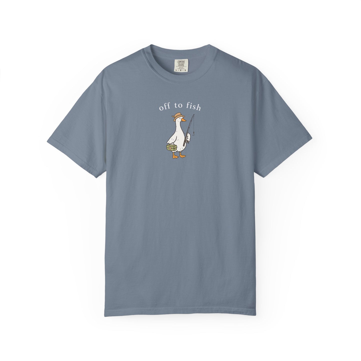 Fishing Goose Comfort Color T-Shirt