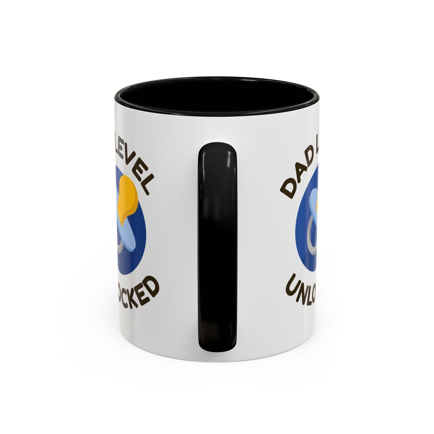 Dad Level Unlocked Accent Coffee Mug (11/15 oz)