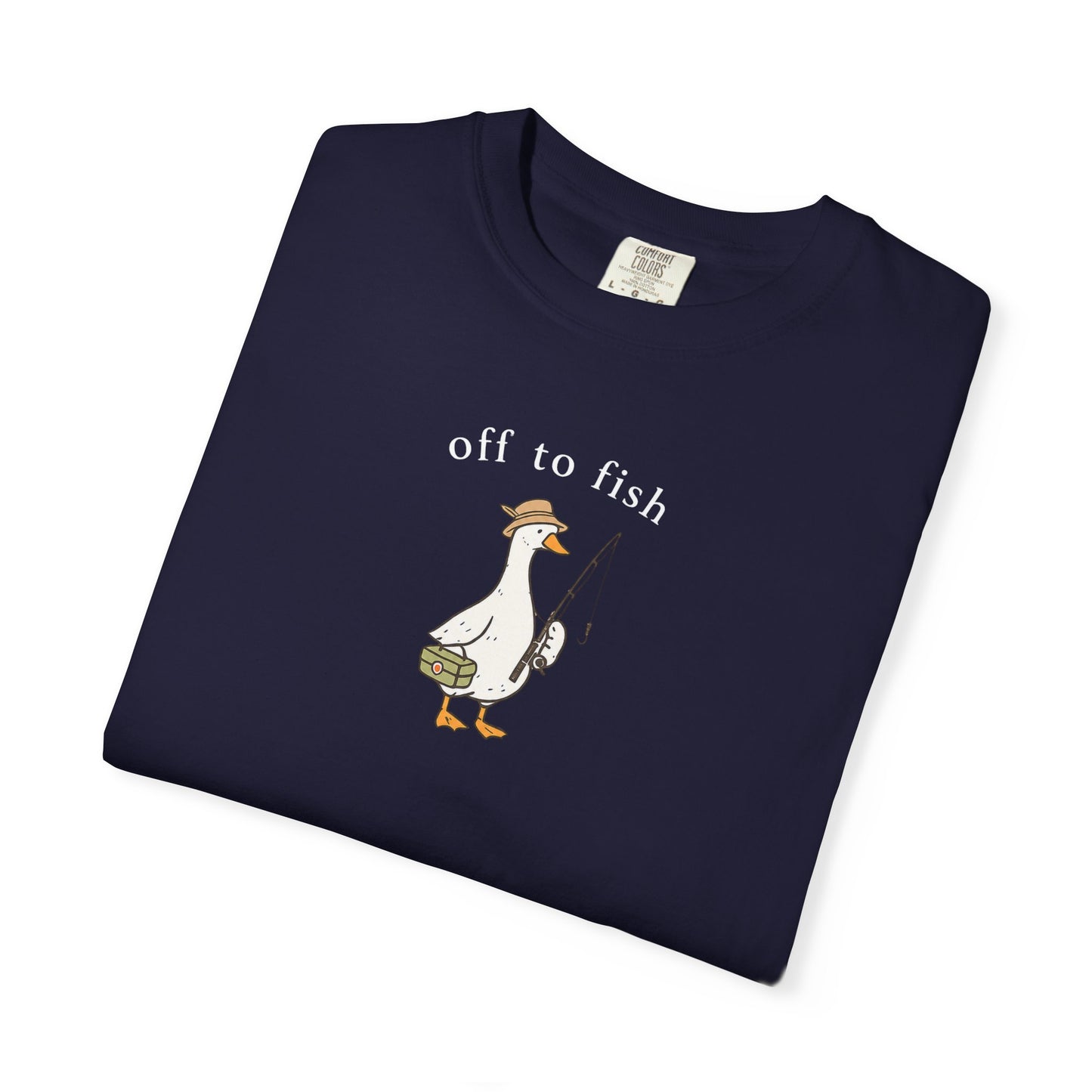 Fishing Goose Comfort Color T-Shirt