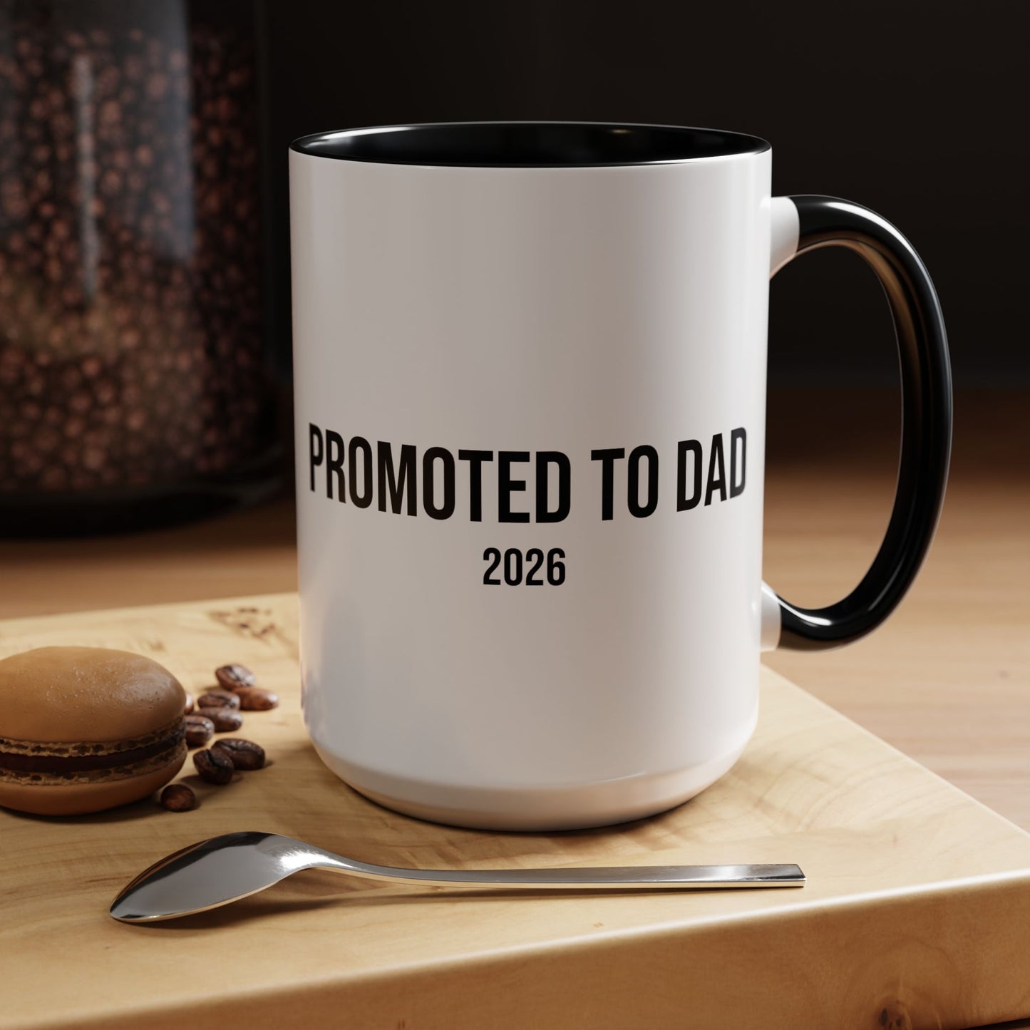 Promoted to Dad Accent Coffee Mug ( 11/15oz)