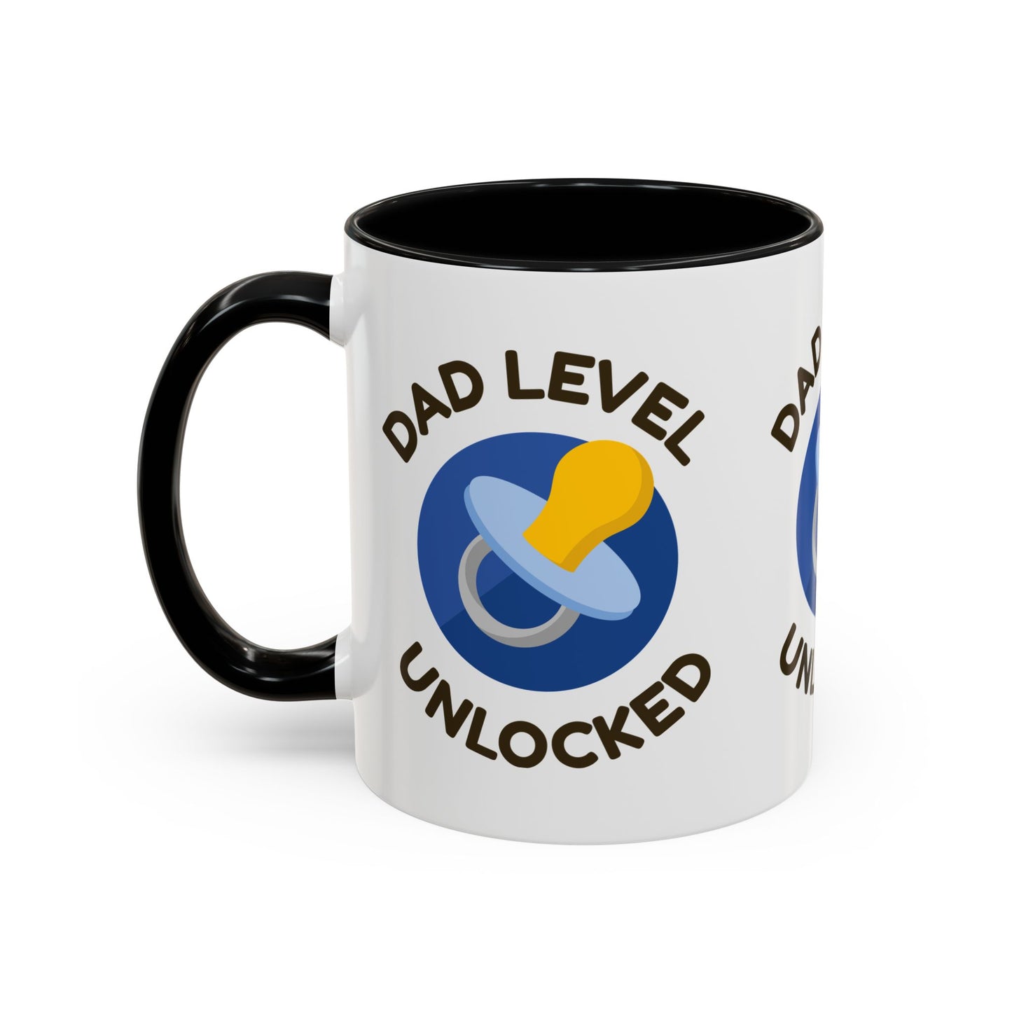 Dad Level Unlocked Accent Coffee Mug (11/15 oz)