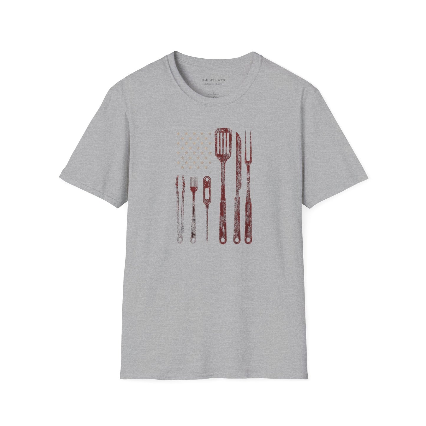 BBQ Utensils Flag T-Shirt