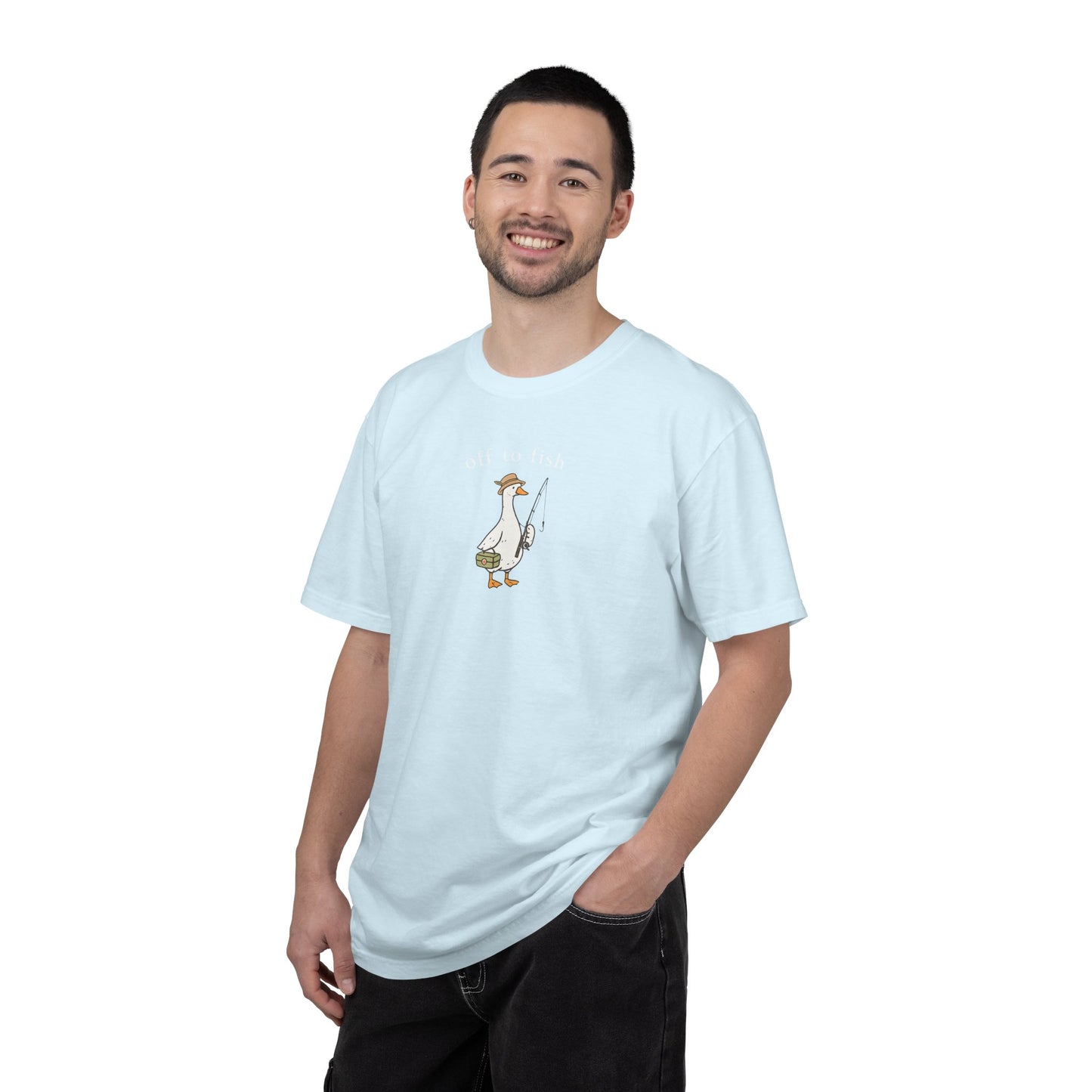 Fishing Goose Comfort Color T-Shirt
