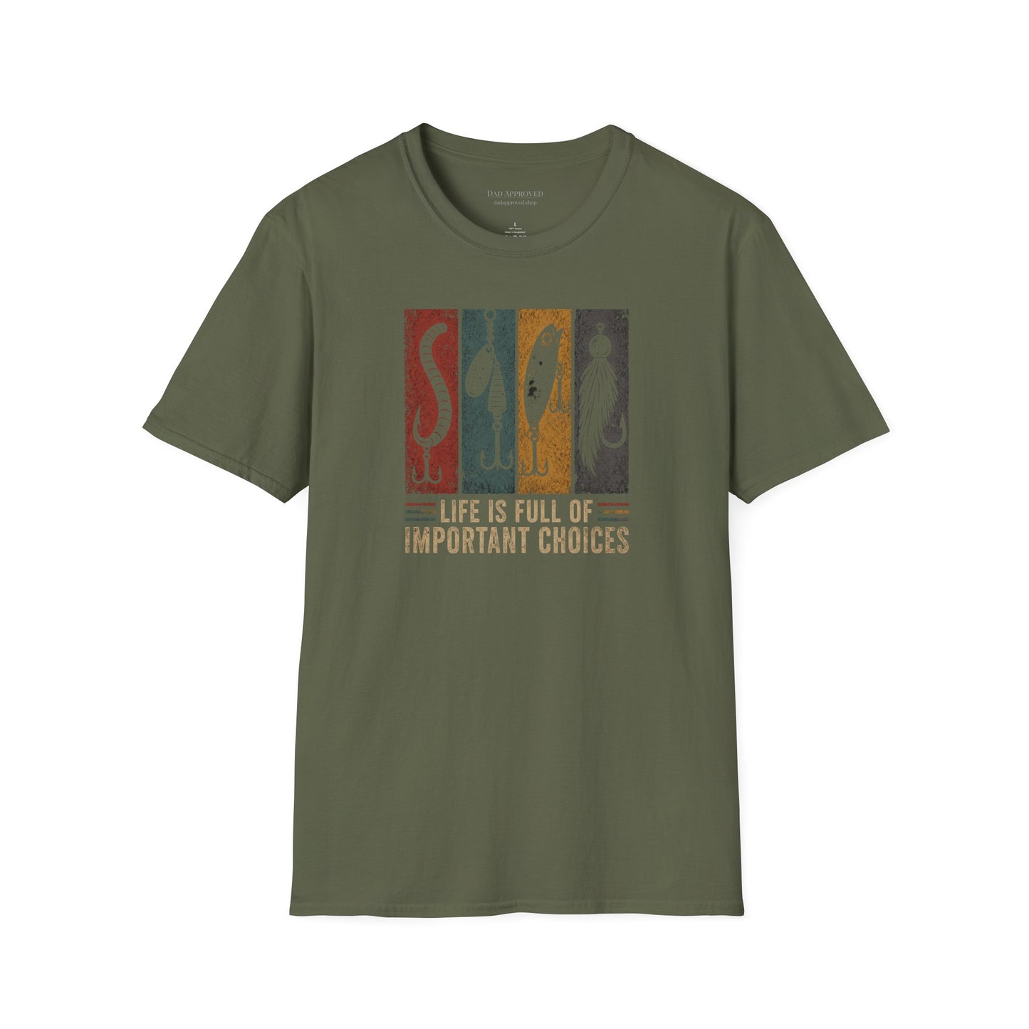 "Life Is Full of Important Choices" Vintage Angler Tee