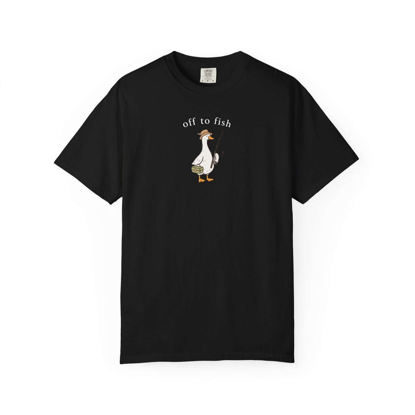 Fishing Goose Comfort Color T-Shirt